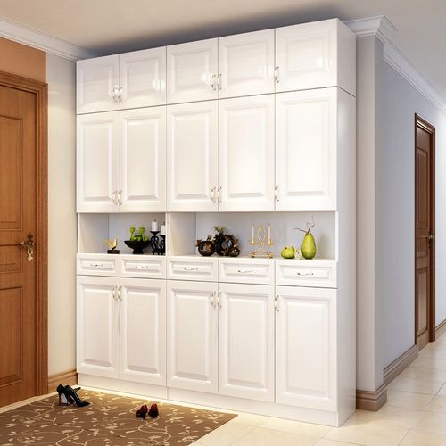 进门玄关柜鞋柜一体柜子靠墙门厅柜入户欧式家用门口外面过道定制