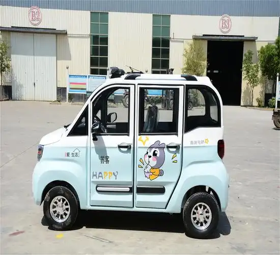 苏客四门四座电动四轮车全封闭式家用接送学生代步小型新能源汽车