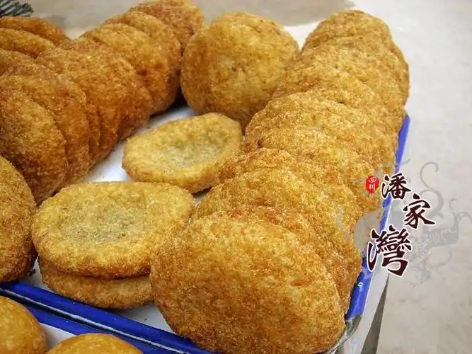 四川内江板板桥油炸粑 绿豆沙粑 豆沙窝 糍粑 传统民间小吃美食