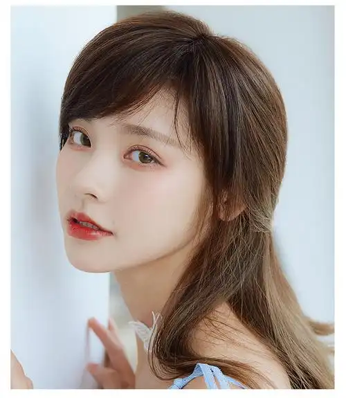 偏分斜刘海遮白发假发片女自然真发无痕隐形轻薄头顶补发片 13×15cm