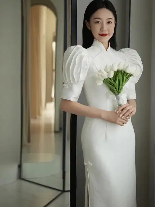 民国大小姐0269白月光缎面旗袍73烟台婚纱店