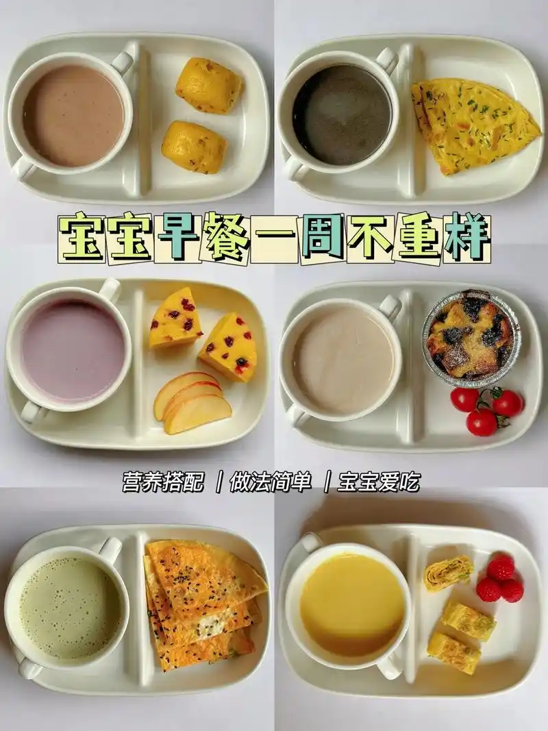 宝宝早餐一周不重样.分享6款宝宝爱吃的早餐食谱 99红豆红枣 - 抖音
