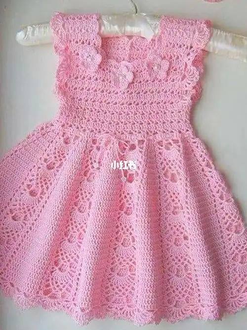 漂亮的儿童钩针公主裙
