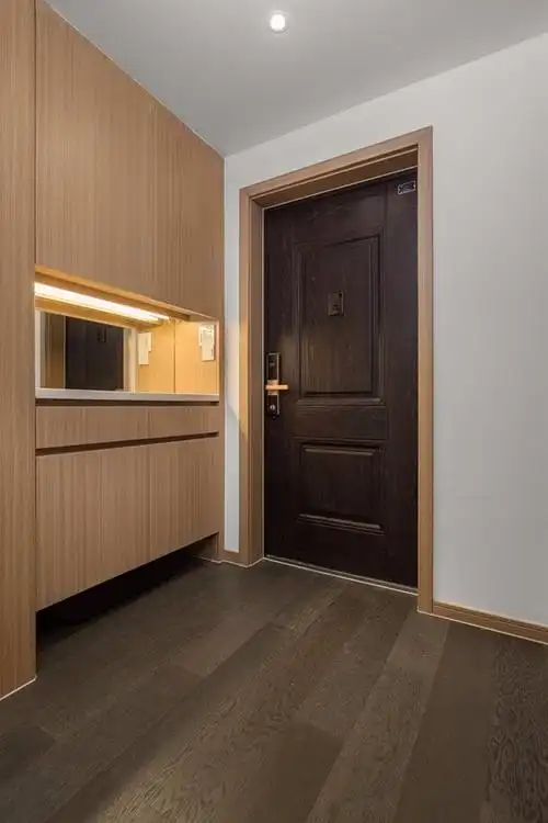 木地板玄关中式现代160m05四居及以上设计图片赏析--土巴兔装修效果