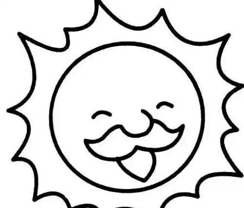简笔画太阳简笔画太阳涂色