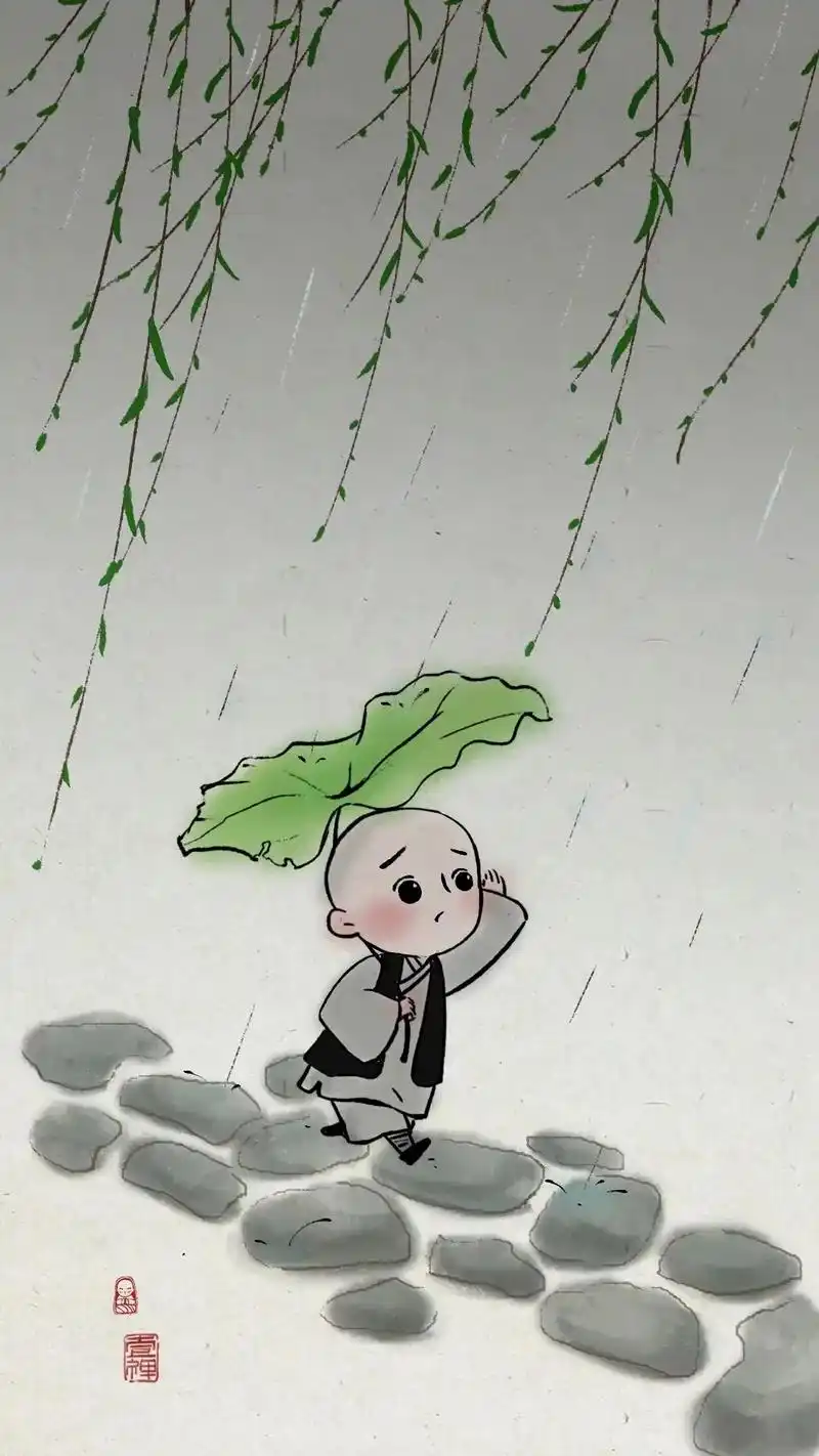 一禅小和尚壁纸,与自己促膝长谈,与孤独握手言欢