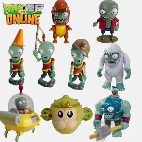 新款植物大战僵尸玩具机器虫小鬼僵尸恶龙猕猴桃武僧毒液豌豆男孩