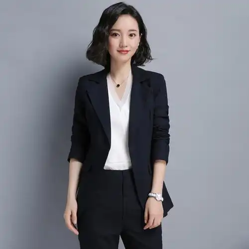 套装时尚气质衬衫三件套女显瘦小西装套装秋冬商务正装工作服优惠券