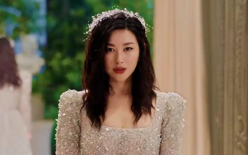 当朱珠穿上婚纱,就连黄渤都顶不住啊!看呆了