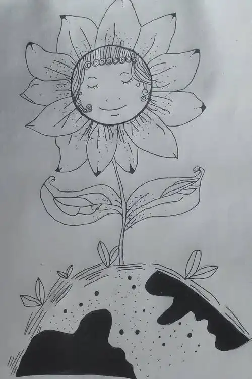 八年级《生活中的标志》《黑白装饰画》学生优秀作业选登