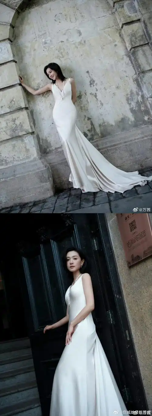 万茜白月光造型