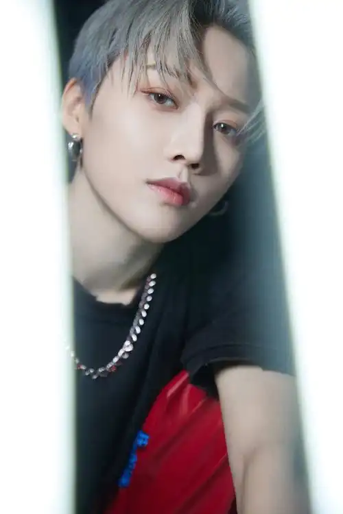 刘雨昕红色皮裤造型