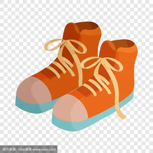 一双靴子图标卡通风格