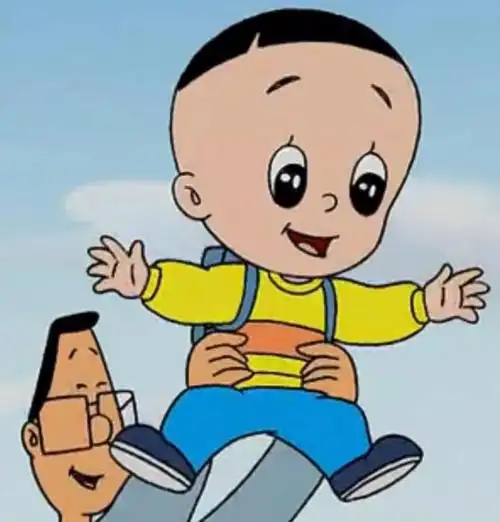 卡通人物,但总想不起来,直到剪了锅盖头,这不就是大头儿子吗哈哈哈哈