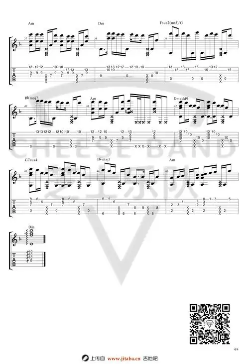 carelesswhisper指弹谱sam李森茂版本无心快语吉他独奏谱