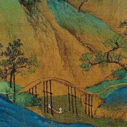 王希孟千里江山图高清全卷欣赏