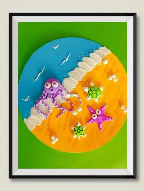 儿童创意超轻黏土贴画