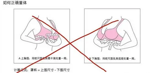 买过内衣的妹子肯定都知道罩杯就是上下围之差,再加上底围大小就能选