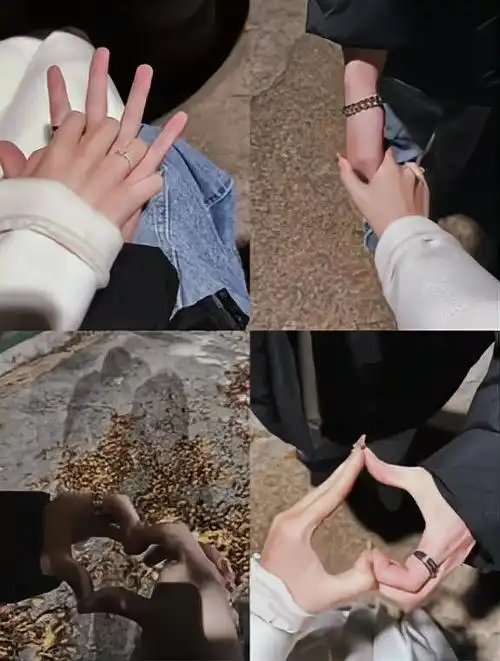 情侣夜晚牵手照这样拍太甜啦!-度小视