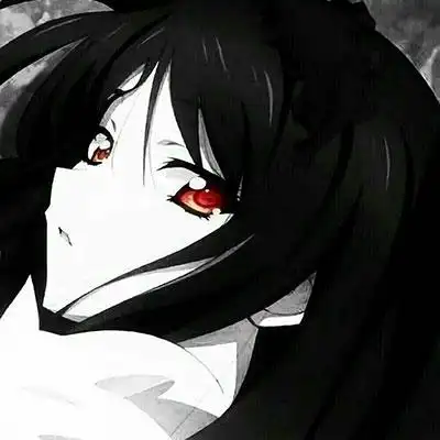 黑暗系头像黑色头像女qq头像