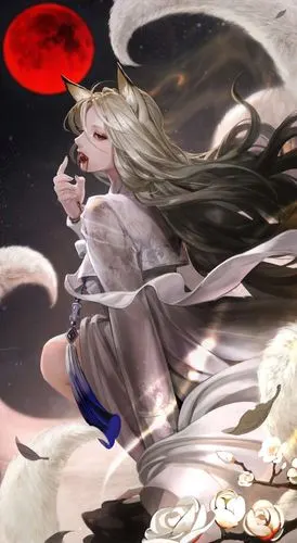 狐妖_手机壁纸_动漫卡通手机壁纸_我要个性网