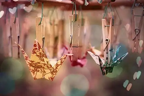 唯美意境千纸鹤图片_那些唯美意境的折纸时代