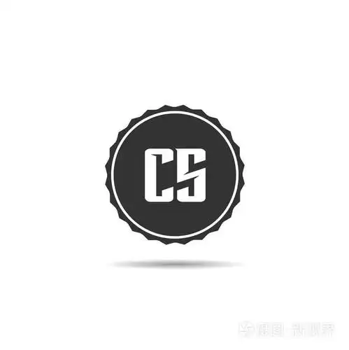 初始字母 cs 徽标模板设计