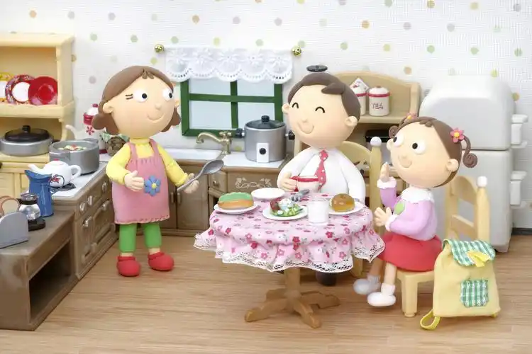 卡通人物家庭情景图片卡通人物生活情景家庭情景