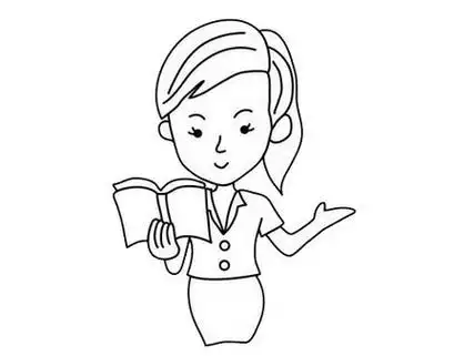 教师简笔画图片大全