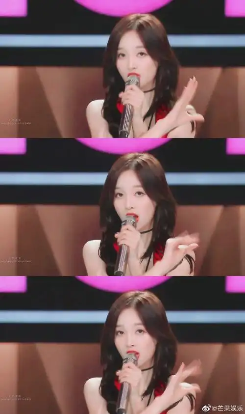 创造101初舞台名场面#一袭红衣,一见钟情,一眼万年@吴宣仪_betty醒