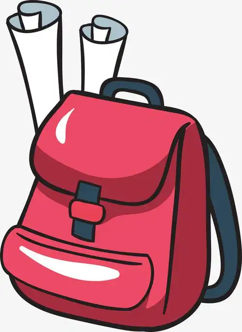 卡通书包矢量图下载