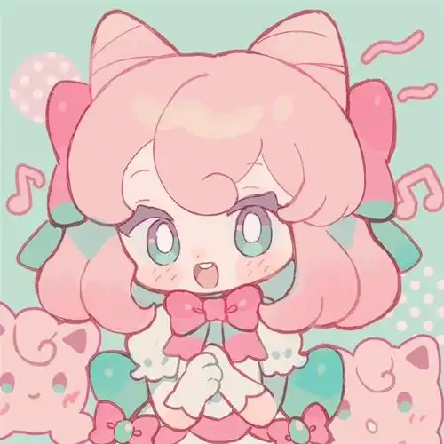 萌女生头像小清新可爱卡通