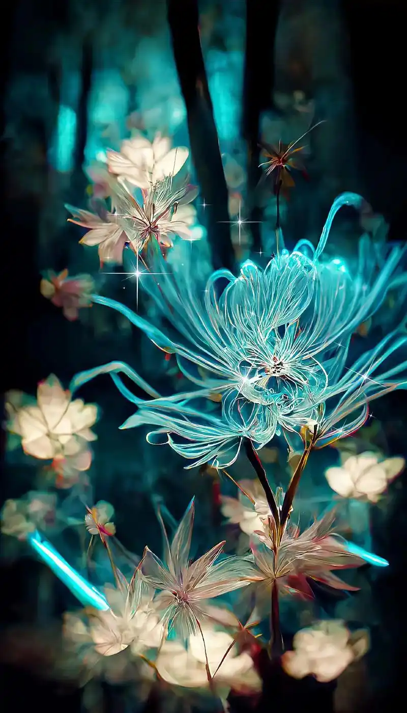 这么罕见的蓝色彼岸花,被艾特的人一定超级幸运#手机壁纸 #治 - 抖音