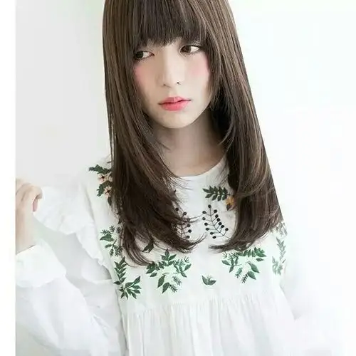 清纯少女风,直发内扣