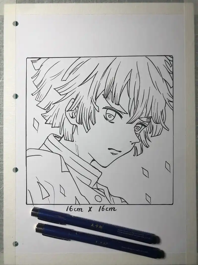 鬼灭之刃动漫人物我妻善逸绘画过程分享.#手绘 #绘画过程图  - 抖音