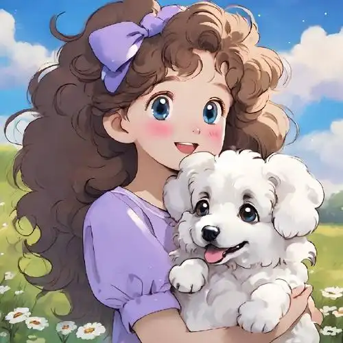 手捧花,抱萌宠,俏皮可爱的女生#治愈不开心##分享图片##女生头像##无