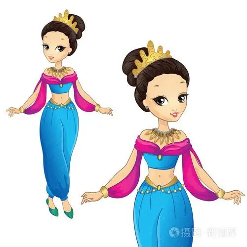 阿拉伯公主在金王冠