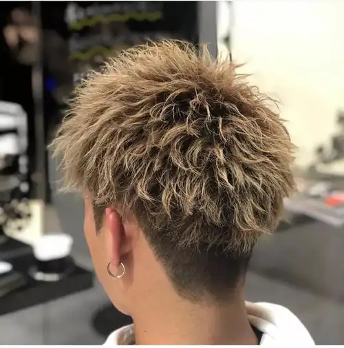 男生锡纸烫发型