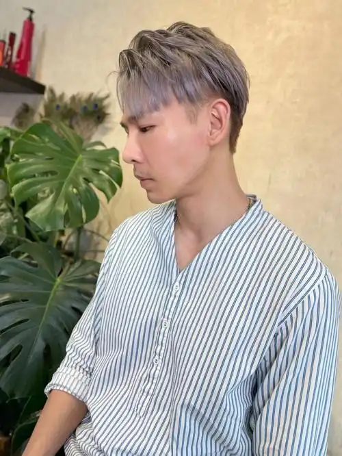 奶奶灰  #奶奶灰发色  #发色分享  #染发  #男生发型  #男生发色