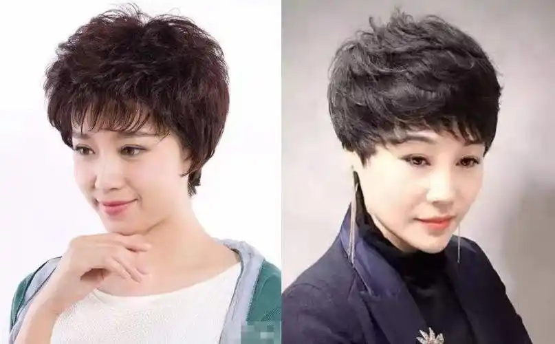 灵动短发027月最新适合50岁的女性发型40-50岁左右女人最适合的短发