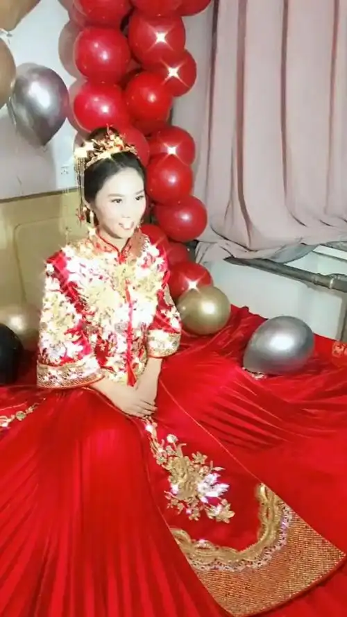 结婚当天最美丽的新娘子.