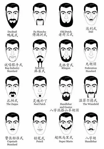 那些风流的小胡子们