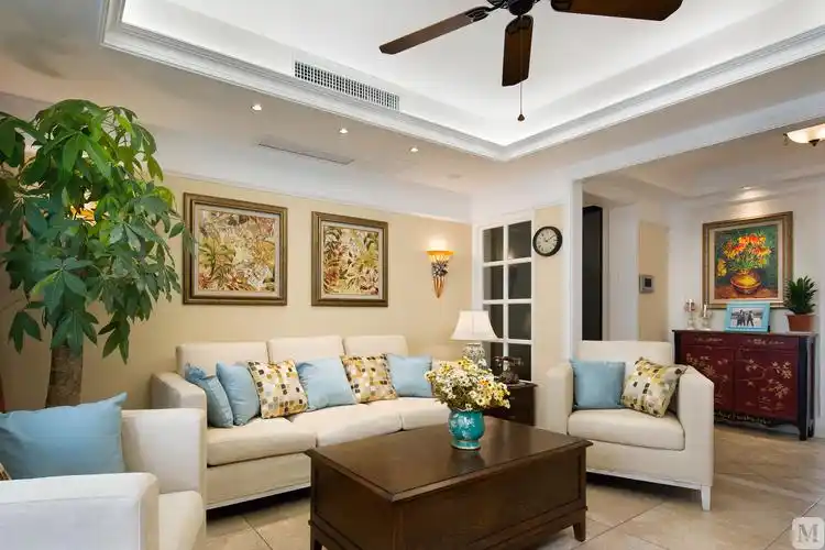 6万105㎡美式三房装修整体空间舒适休闲设计-红星美凯龙家装效果图