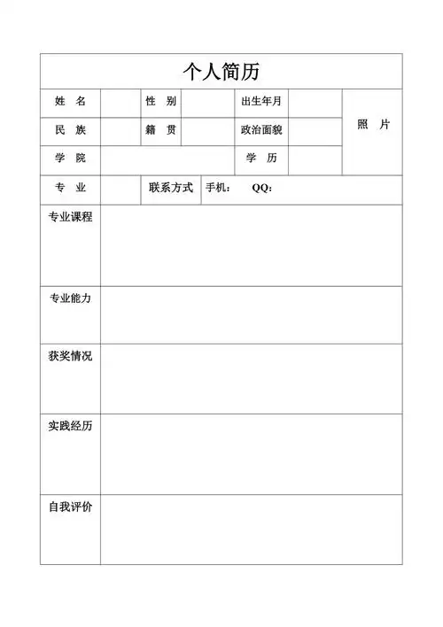 查找使用更方便5积分下载资源资源描述:《一页纸个人简历模板》由会员