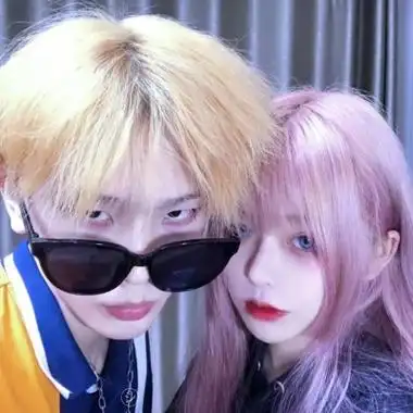 超酷真人情头高清很酷的真人情侣头像图片