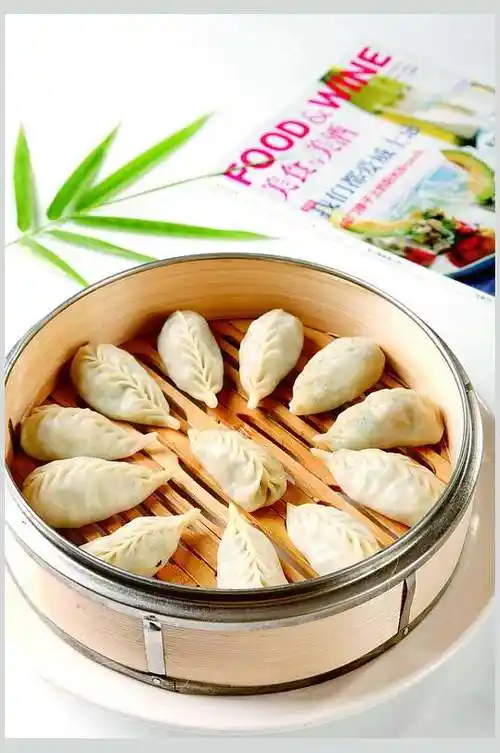 柳叶食物饺子水饺美食摄影图片叁
