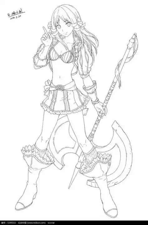 高难度动漫人物简笔画