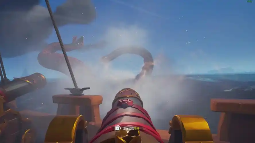 盗贼之海4个老倒霉蛋同时遇上克拉肯鲨鱼和骷髅船