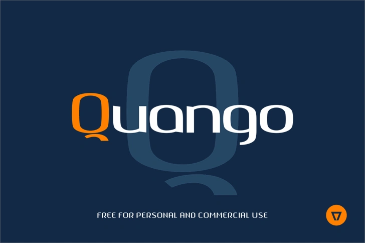 quango个性创意logo设计英文字体下载