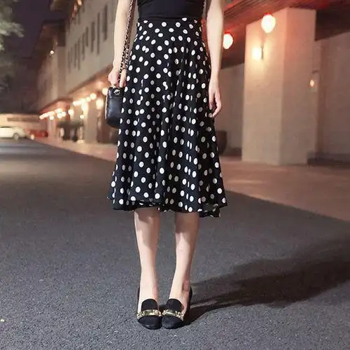 上衣,裙子还是裤子,衣橱中肯定会有其他衣服和配件可以与这些圆点搭配